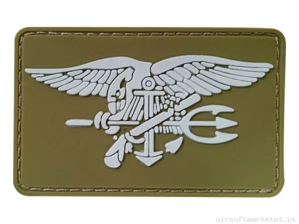 Parche Goma Relieve Oem Navy Seals Eagle F86 — Patches & Decoração — Airsoft Market PT
