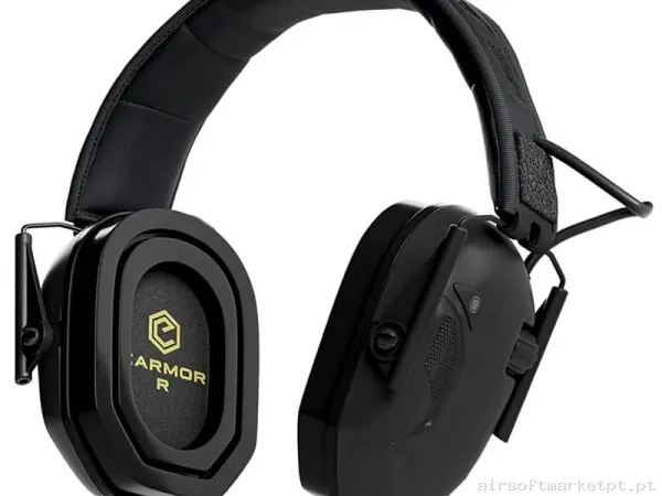 Protetor Auditivo Earmor M300t preto — Rádios & Comunicação — Airsoft Market PT