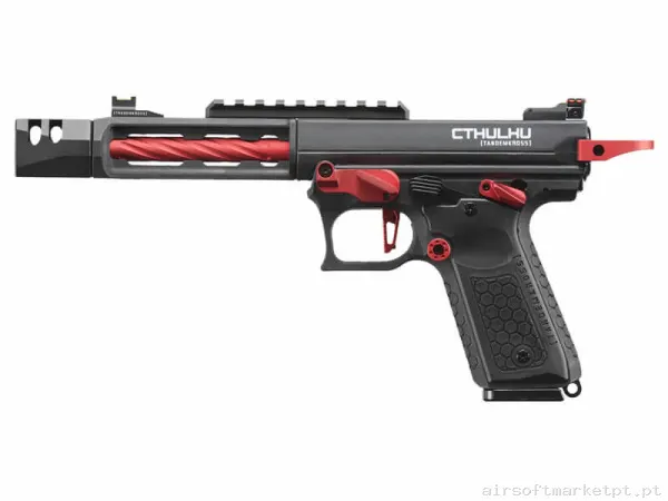 Réplica GBB Pistola Lancer Tactical Cthulhu Tandemkross negra/Vermelha — Pistolas — Airsoft Market PT