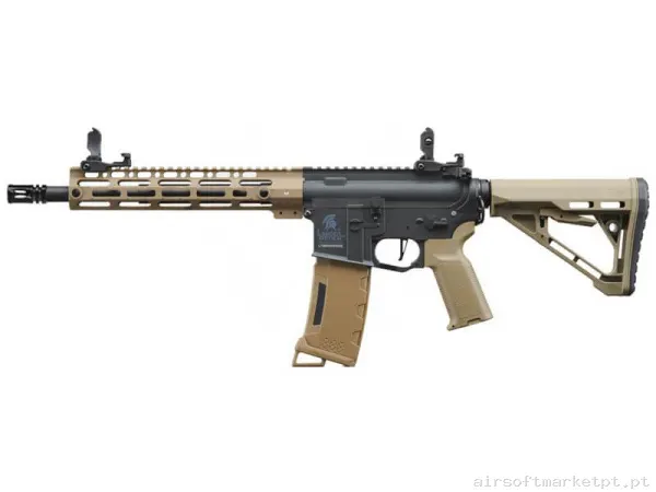 Réplica airsoft AEG M4 Lancer Tactical LT-39 Gen.3 ETU 10" M-Lok preta/Tan — Rifles de Assalto (AR/M4/AK) — Airsoft Market PT