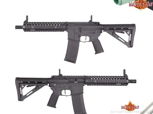 ROSSI M4 SENTINEL BETA 9" CON GATILLO ELECTRÓNICO NEGRA - MEJORADA PRECISION MAPLE LEAF — Rifles de Assalto (AR/M4/AK) — Airsoft Market PT