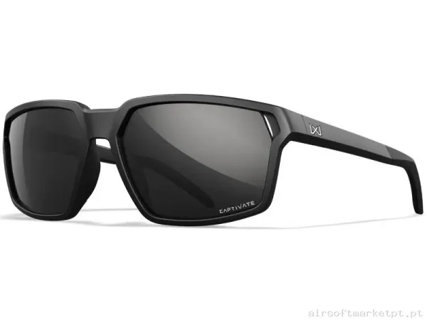 Óculos Wiley X Sierra Captivate Ahumado Polarizados Pretos — Proteção Ocular & Facial — Airsoft Market PT