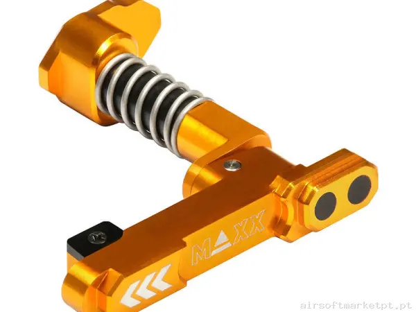 Externo Reten de Magazine M4 Ambidiestro Maxx Model Style B Gold — Acessórios & Componentes — Airsoft Market PT