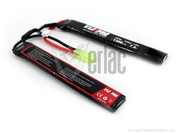 Batería VLC Pro 7.4v 1300 mah 25c-50c 2 modulos Tamiya — Baterias & Carregadores — Airsoft Market PT