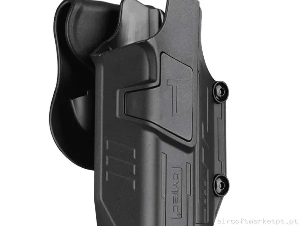 Funda Pistola Con Linterna TLR-1/TLR-2 Cytac Universal Negra — Gear Táctico — Airsoft Market PT