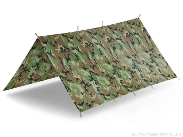 Toldo Universal Táctico Helikon-Tex Supertarp Us Woodland — Outros — Airsoft Market PT
