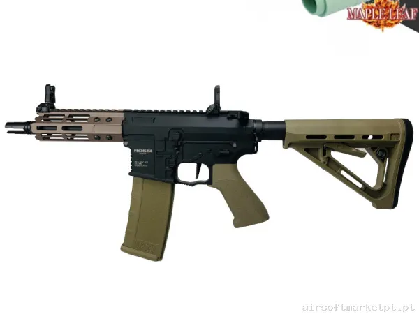 ROSSI M4 SENTINEL TAU CON GATILLO ELECTRÓNICO TAN - MEJORADA MAPLE LEAF — Rifles de Assalto (AR/M4/AK) — Airsoft Market PT