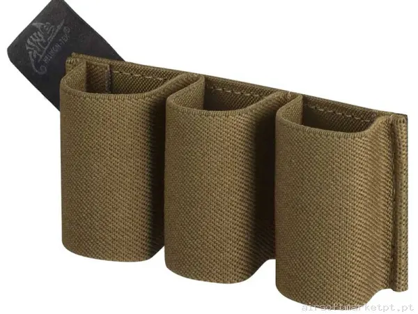 Pouch Magazine Pouch Triplo Pistola Helikon-Tex Insert Triplo Elástico Coyote — Carregadores / Magazines — Airsoft Market PT
