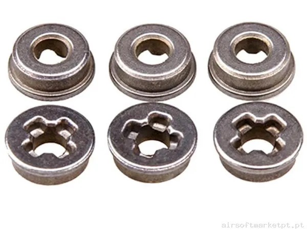 Interno Set Rolamentos Lisos Autolubrificantes 8mm Shs Zt0028 Pacote 6u — Peças Internas (AEG) — Airsoft Market PT