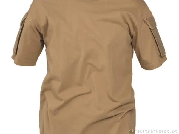 Camiseta Tática Manga Curta Mil-Tec Tactical T-Shirt coyote — Vestuário (Fardas) — Airsoft Market PT