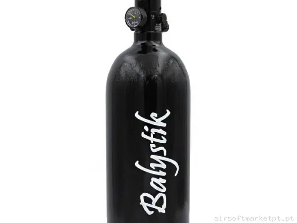 Botella HPA Balystik 0.80l 3000 Psi negra — HPA & Linhas — Airsoft Market PT