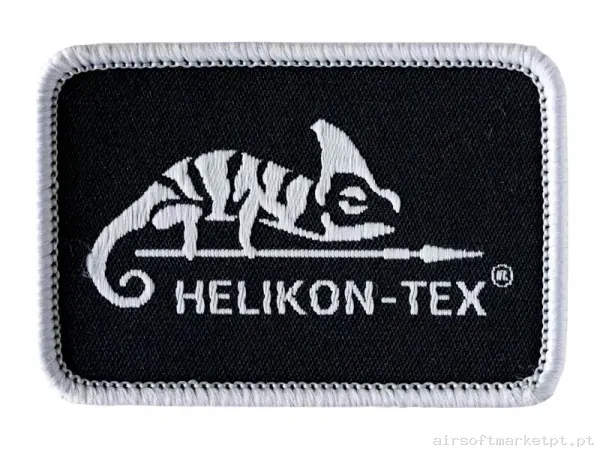 Parche Tela Helikon-Tex Logo Patch preto — Patches & Decoração — Airsoft Market PT