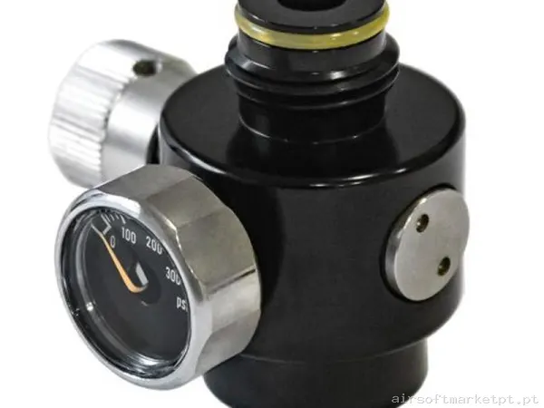Regulador HPA Spirit Field de Baixa Pressão 0-150 Psi preto — HPA & Linhas — Airsoft Market PT
