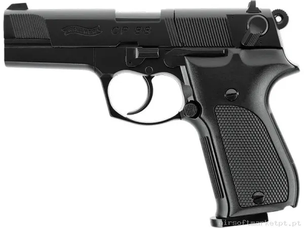 Airgun CO2 4.5mm Pistola Umarex Cp88 negra — Pistolas — Airsoft Market PT
