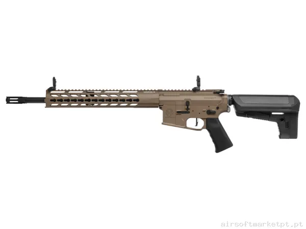 Réplica airsoft AEG M4 Krytac Trident Mk2 Spr fde Dark Earth — Rifles de Assalto (AR/M4/AK) — Airsoft Market PT