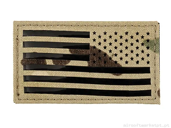 Parche Tela Emerson Bandera EUA Invertida Estilo multicam — Patches & Decoração — Airsoft Market PT