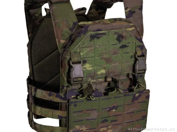 Chaleco Corso Drake MK3 Pixelado Boscoso — Coletes & Rigs — Airsoft Market PT