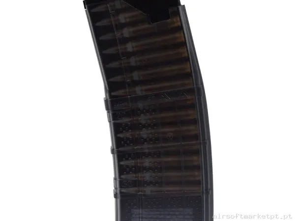 Magazine Réplica Lowcap M4 GBB Cyma Lancer L5awm MWS 30 Bbs preto (5.56x45) — Carregadores / Magazines — Airsoft Market PT