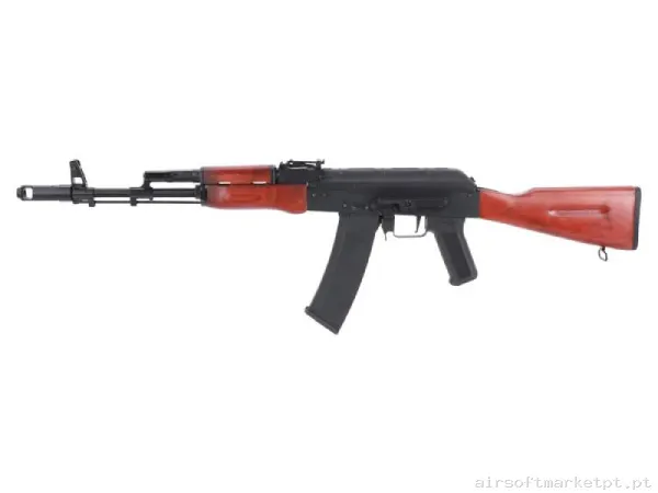 Réplica AEG Ak Specna Arms SA-J02 Edge Hal ETU negra/Madeira — Rifles de Assalto (AR/M4/AK) — Airsoft Market PT