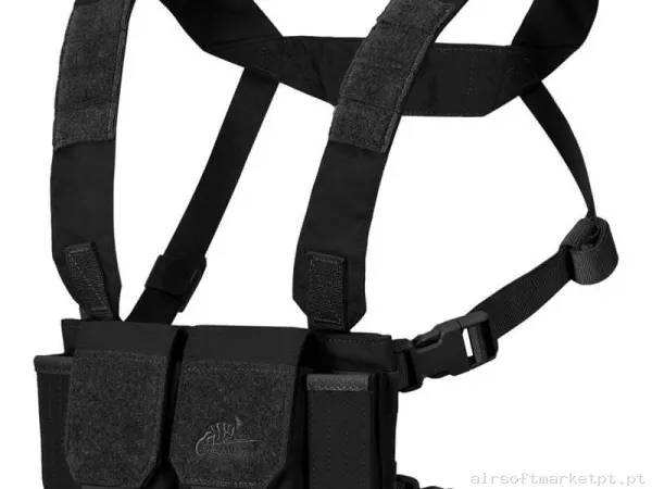 Colete Chest Rig Helikon-Tex Competition Multigun Rig preto — Coletes & Rigs — Airsoft Market PT