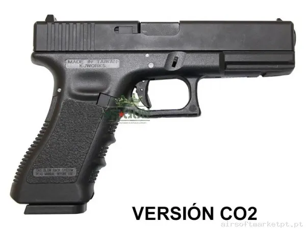 PISTOLA KP 17 CO2 Saigo (KJ Works) - Negra — Pistolas — Airsoft Market PT