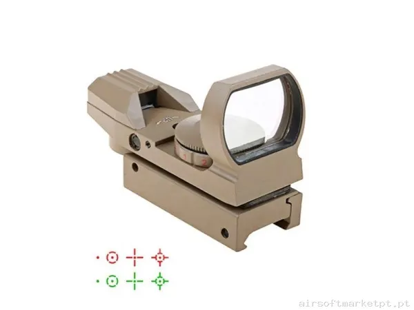 Red dot Holográfico abierto Akedo Tan - Raccoon — Miras & Ópticas — Airsoft Market PT