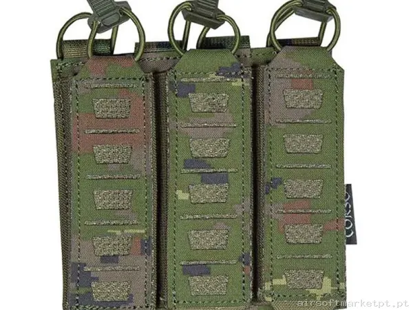 Pouch Corso Cargador Mp5 Mp7 Triple Dagger Láser Pixelado Boscoso — Coletes & Rigs — Airsoft Market PT