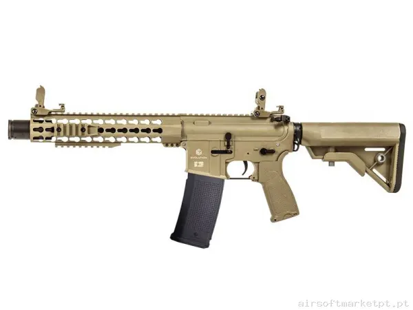 Réplica AEG M4 Evolution Recon Superlite 10" Amplified Carbontech tan — Rifles de Assalto (AR/M4/AK) — Airsoft Market PT