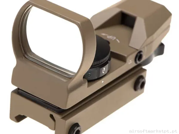 Mira Ponto vermelho Reflex Aim-O Multi Reticle tan — Miras & Ópticas — Airsoft Market PT