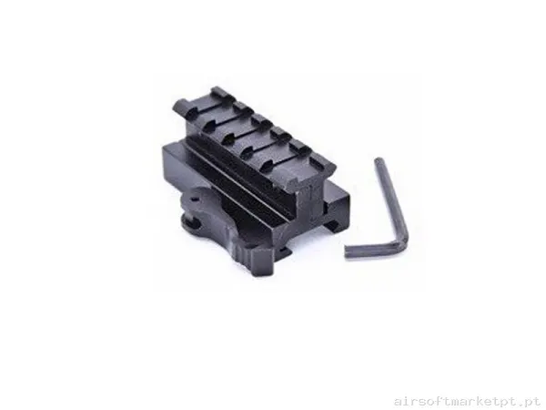 Montura 60Mm Con Anclaje Qd Negro — Miras & Ópticas — Airsoft Market PT