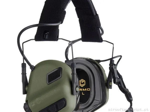 EARMOR M32 PLUS MOD4 AURICULARES TACTICOS VERDE OD — Rádios & Comunicação — Airsoft Market PT