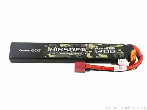 Batería LI-PO 7,4/1200 Gens Ace — Baterias & Carregadores — Airsoft Market PT