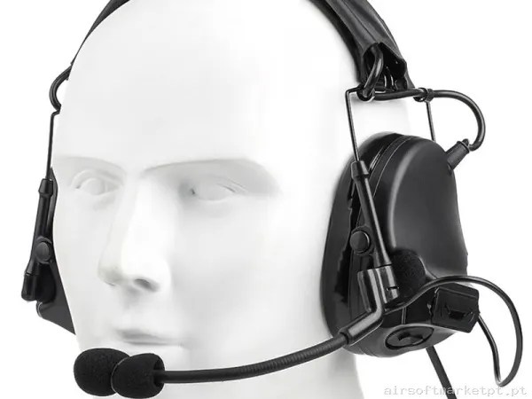 Comunicações Auricular Wadsn Active Noise Reduction Wz221-B preto — Rádios & Comunicação — Airsoft Market PT