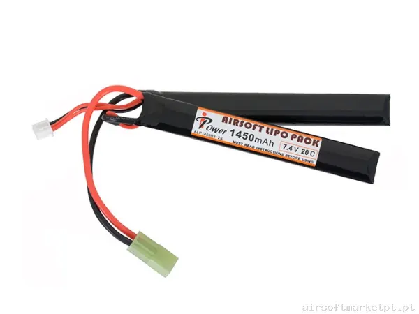 Bateria Lipo Nunchuk Duplo Ipower 1450mah 7.4v 20c — Baterias & Carregadores — Airsoft Market PT