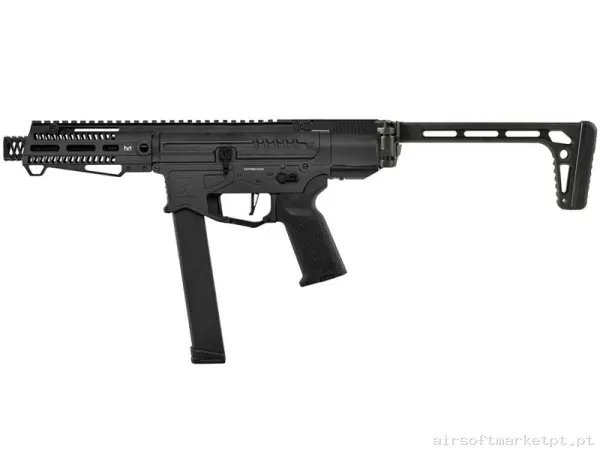 Réplica AEG M4 Zion Arms Pw9 Mod 0 com Estoque Grátis ETU preto — Rifles de Assalto (AR/M4/AK) — Airsoft Market PT