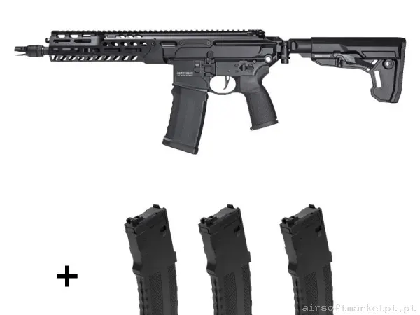 Secutor Centurion V Negra Mws Gbb + 3 Cargadores Centurion — Rifles de Assalto (AR/M4/AK) — Airsoft Market PT