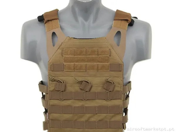 Colete Jpc Porta Placas Emerson coyote Brown — Coletes & Rigs — Airsoft Market PT
