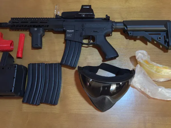 Vendo Kit Completo de Airsoft – Pronto a Jogar! — Rifles de Assalto (AR/M4/AK) — Airsoft Market PT