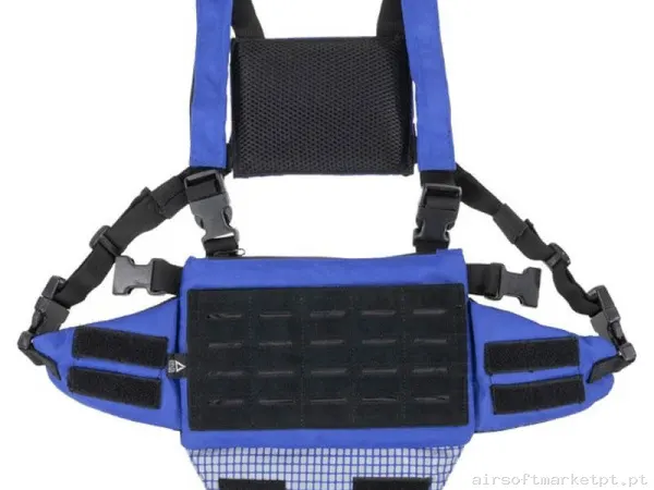 Colete Chest Rig Delta Tactics Speedsoft V1 azul — Coletes & Rigs — Airsoft Market PT