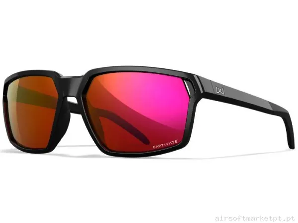 Óculos Wiley X Sierra Captivate vermelho Preto — Proteção Ocular & Facial — Airsoft Market PT