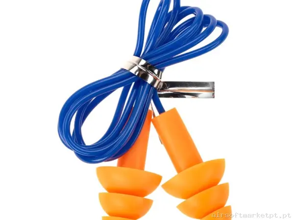 Protetores Auditivos Earmor Maxdefense Silicone Cord Ear Plugs Nrr23 M04 Pack 100u — Proteção Ocular & Facial — Airsoft Market PT