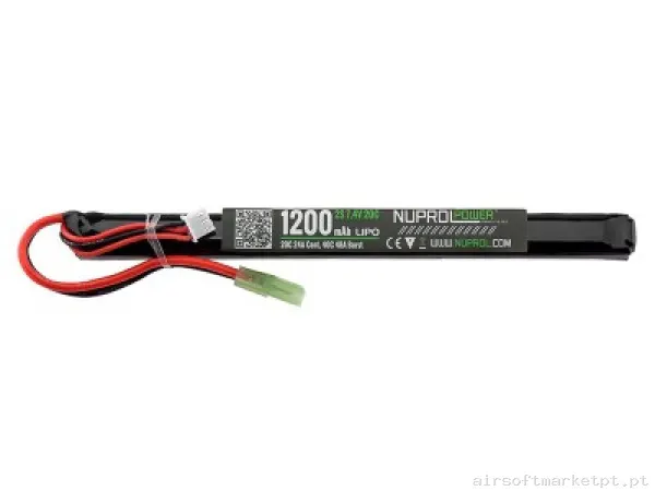 Batería LI-PO 7,4/1200 Nuprol — Baterias & Carregadores — Airsoft Market PT