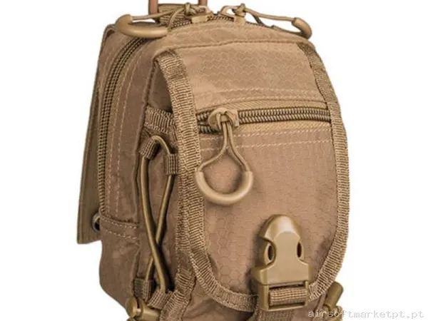 POUCH MULTIUSOS MIL-TEC HEXTAC DARK COYOTE — Coletes & Rigs — Airsoft Market PT