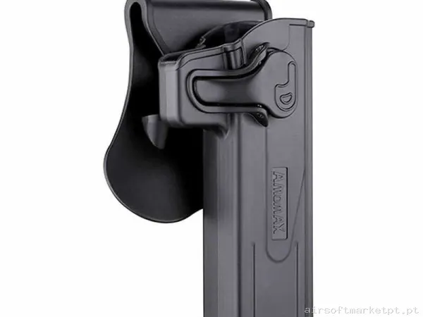 Pistolera Rígida Hi-Capa 5.1 Amomax Rot 360 preta — Coletes & Rigs — Airsoft Market PT