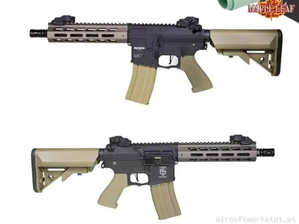 Rossi M4 Sentinel Sigma Con Gatillo Electrónico Negra/Tan - Mejorada Maple Leaf — Rifles de Assalto (AR/M4/AK) — Airsoft Market PT