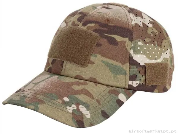 Boné de Beisebol Velcro Combat Zone 2025 Estilo multicam — Proteção Ocular & Facial — Airsoft Market PT