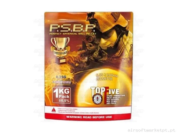 Bolas G&G 0.25g 4000 Bolas Blancas — Munição (BBs) — Airsoft Market PT