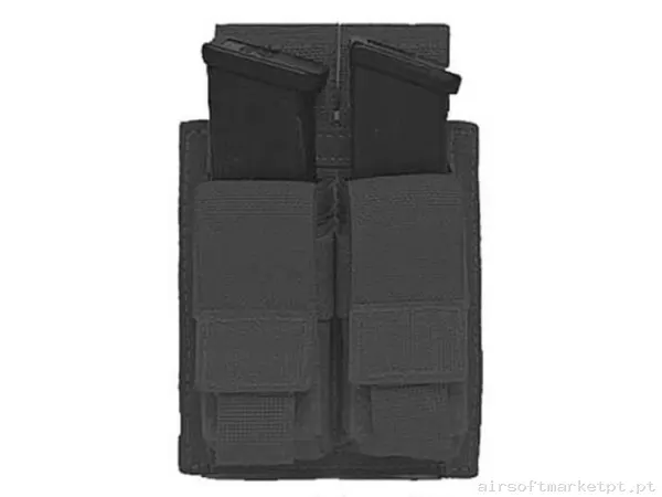 Pouch Magazine Pouch Doble Pistola 9mm Warrior Assault Direct Action negro — Carregadores / Magazines — Airsoft Market PT