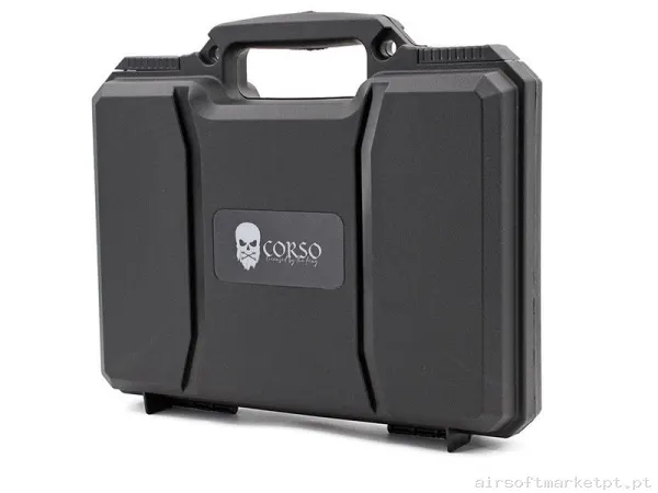 MALETÍN PISTOLA CORSO RIGIDO CORSAIR 29CM NEGRO — Sacos & Mochilas — Airsoft Market PT