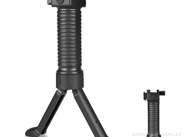 GRIP BIPODE PARA RAIL PICATINNY NEGRO — Acessórios & Componentes — Airsoft Market PT